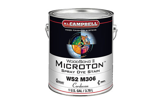MLC-WS2M306-1 - 1 Gallon WoodSong Solvent Based Cordovan Microton Spray Dye Stain <mark>Additional Hazmat Fees May Apply</mark>
