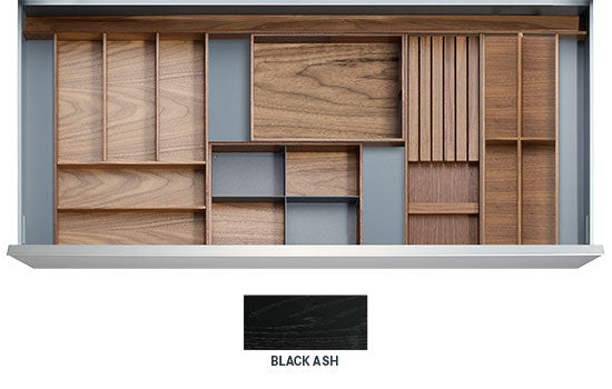NYC-BLK *KIT* - 36" Black Ash NYC Drawer Insert Kit for Drawer Widths 39-1/2" to 42"