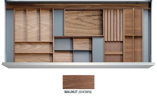 NYC-WAL *KIT* - 36" Walnut NYC Drawer Insert Kit for Drawer Widths 39-1/2" to 42"