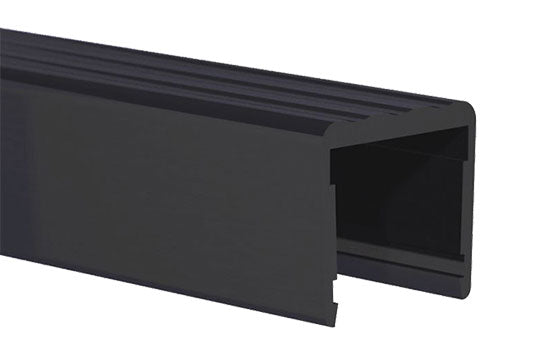 OA5479-8-BLACK - 8'L Black Aluminum Shelf Stiffener for 3/4" Material