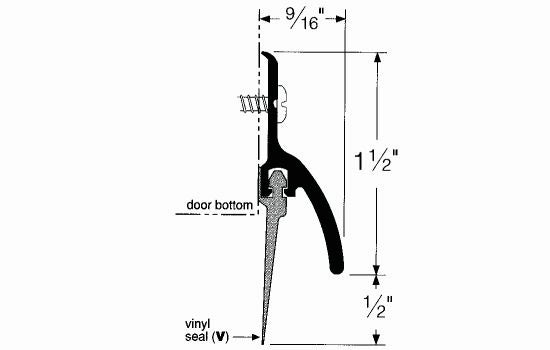 P345AV48 - 48" Aluminum Rain Drip