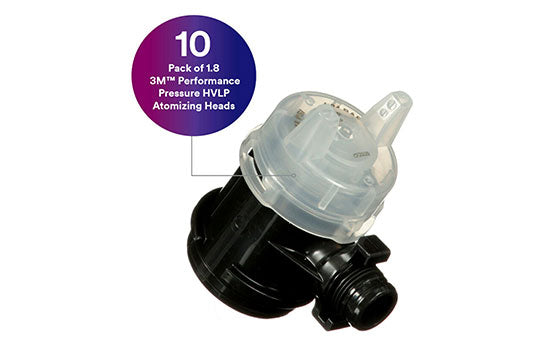 PPS-PSG-26818 - 1.8mm Clear Atomizing Head for Pressure Feed System - 10 per Pack