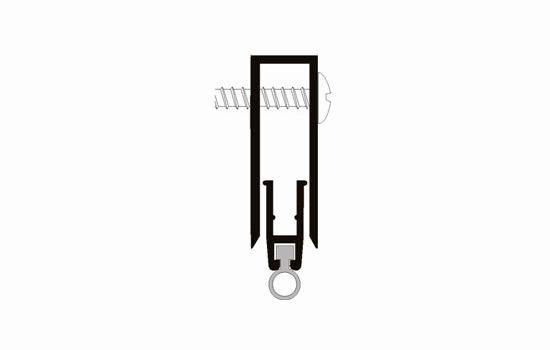 PSA3 - 36" Aluminum with Vinyl Insert Surface Mount Automatic Door Bottom