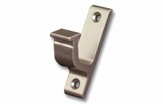 QG301.02 - Satin Nickel Vertical Mount Rolling Hook Style Rail Mounting Brack for Rolling Ladders