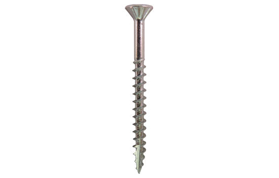 QS1252 - #8 x 1-5/8" Flat-nibbed Head Combo Zinc Type 17 Coarse Screw for Assembly (1252) - 6M per Box