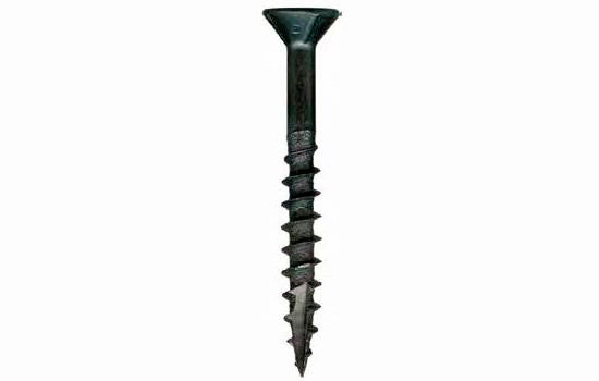 QS1259 - #9 x 3" Flat-nibbed Head Square Black Type 17 Screw for Assembly Installation