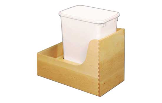 RPSA35B-PP-KIT - Birch Soft-Close Movento 35Qt Single Waste Container Pullout