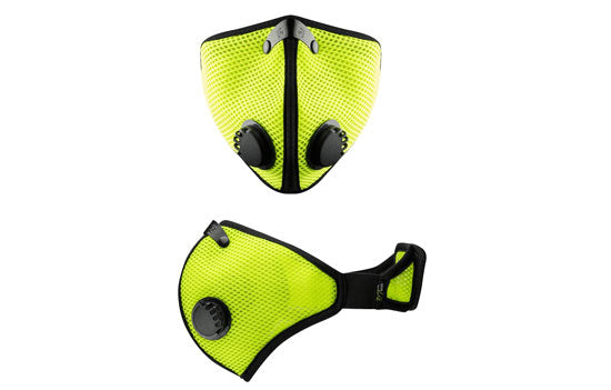 RZM2-HVG-XL - Extra Large Size Safety Green Reusable Mesh Dust Mask - Includes 2 Filters and Storage Bag