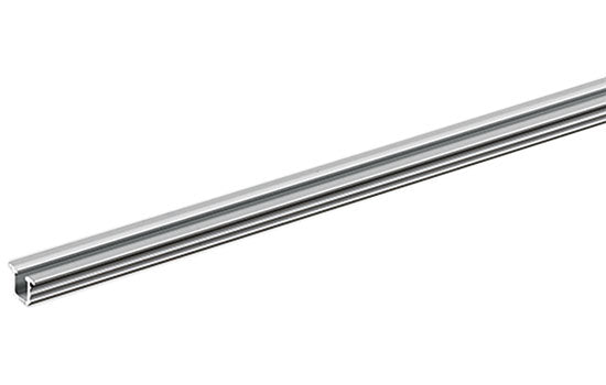 SL9227.188 - 98-7/16" Aluminum Press-In Slideline M Single Door Track for Inset Applications