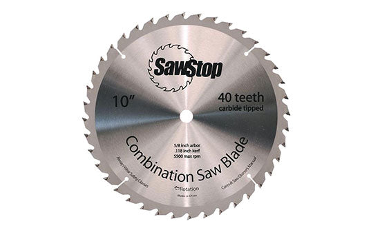 SS-CNS-07-148 - 10" 40 Tooth Carbide Tipped ATB Ripping & Cross-cut Blade for Softwoods & Hardwoods
