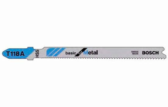 T118A - 3-5/8" 17-24 Teeth per Inch Jigsaw Blade for Metal - 5ea per Card