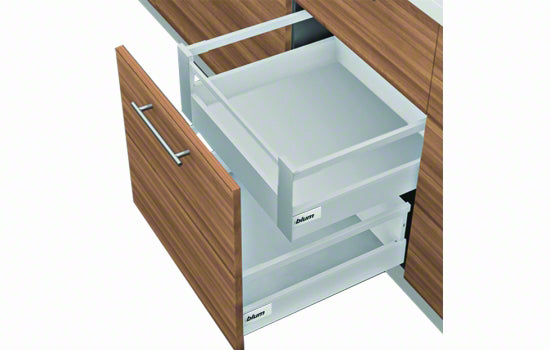 TB-D-550G-INT150 *KIT* - 22" D Height Tandembox Series Gray Interior Kit With 1 Gallery Rod - 150 lbs Weight Rating