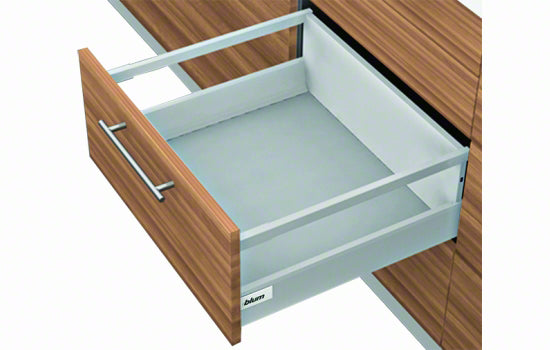 TB-D-550G *KIT* - 22" D Height Tandembox Series Gray Kit With 1 Gallery Rod - 75 lbs Weight Rating
