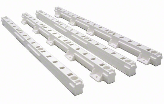 TTB520WH - 1" White Plastic Pilaster Quick Tray for Faceframe Cabinetry