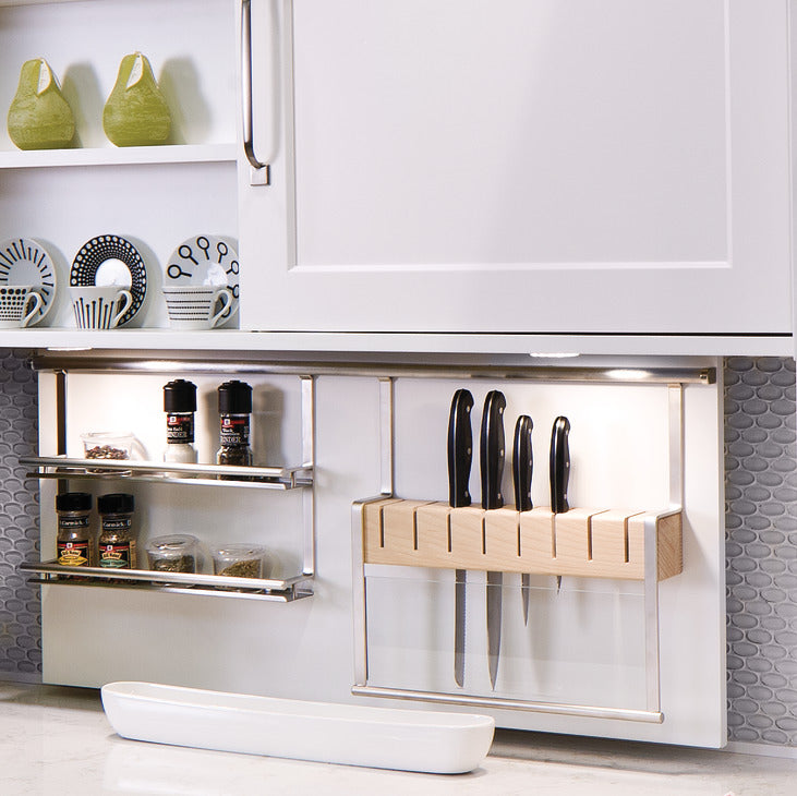Grooved Profile, Backsplash Railing System