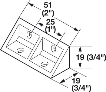 Corner Bracket, Plastic