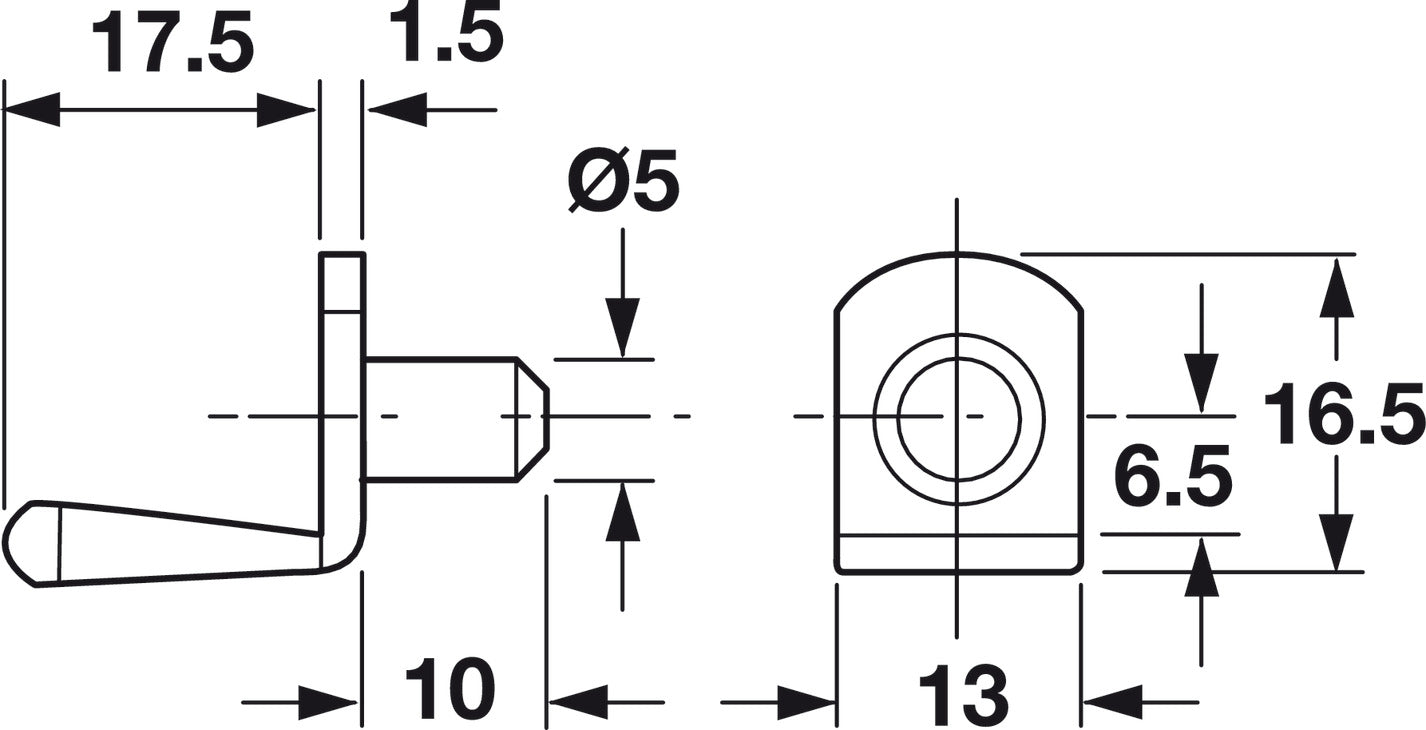 Metal Shelf Supports, Ø5 mm, with Protective Cover for Glass Shelves