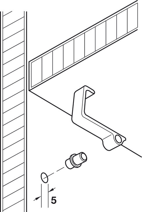 Shelf Support, Ø5 mm