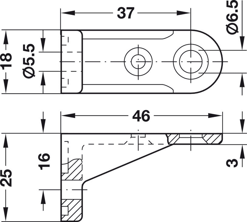 Rear Panel Connector, for Screw Fixing to Rear Panel