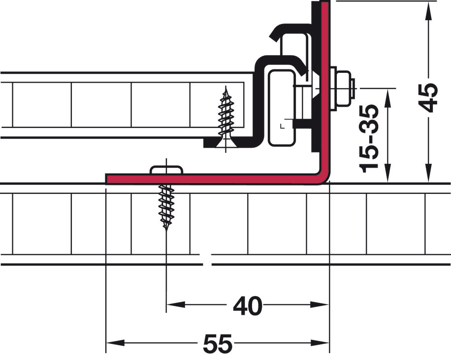 Mounting Plate, Bed Connector