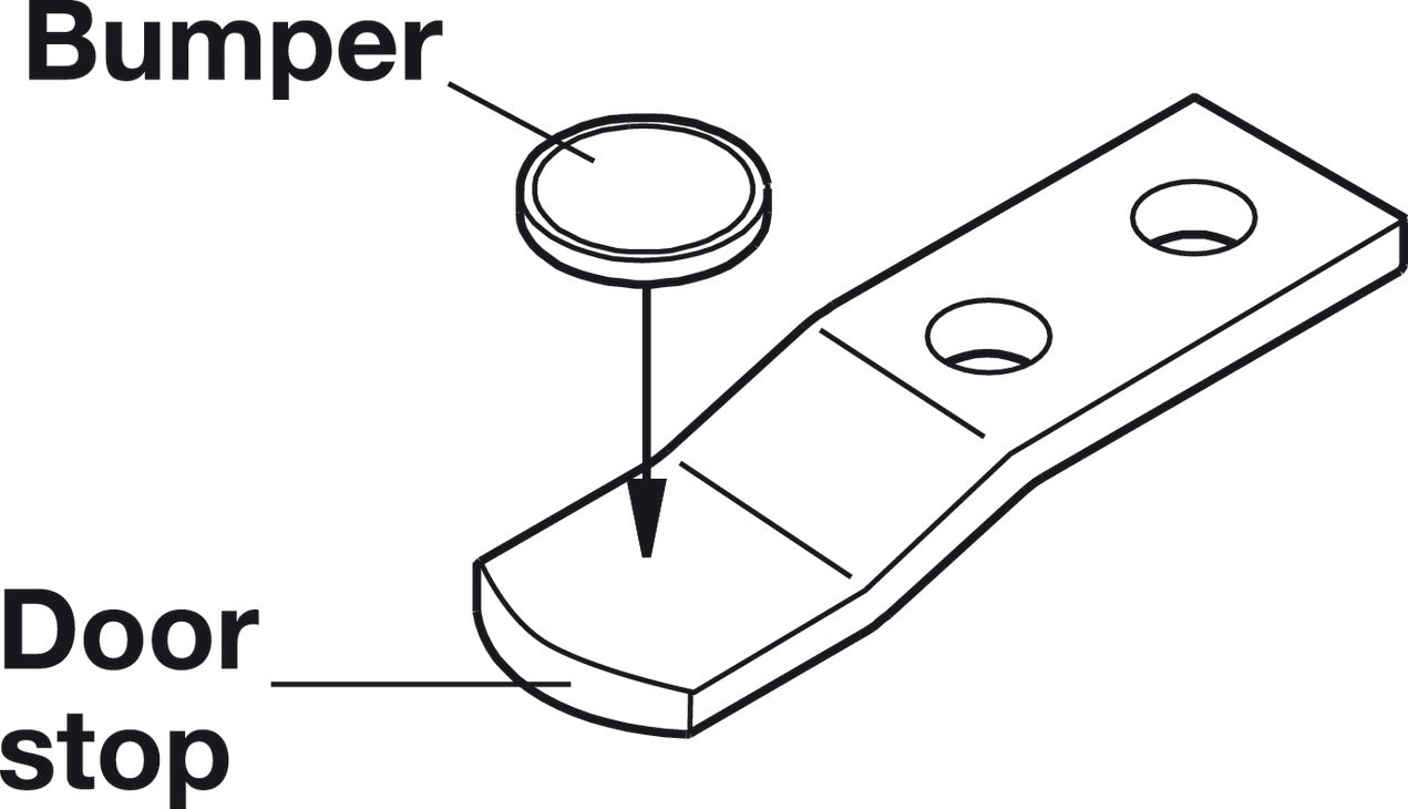 Door Stop with Bumper, for Suzie-Q®