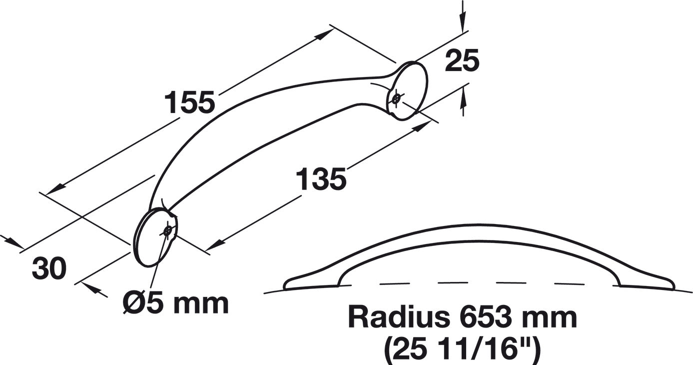 Handle, Matt Nickel, Zinc