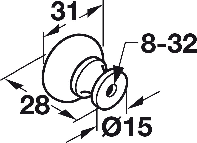 Knob, Zinc