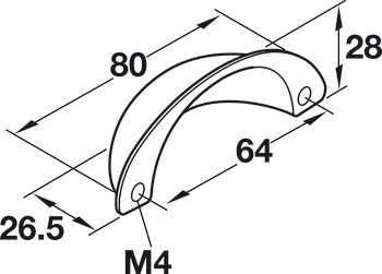 Cup Handle, Zinc