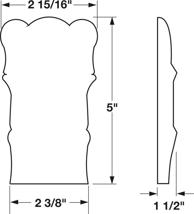 Ornament, 5" x 2 15/16" (H x W)