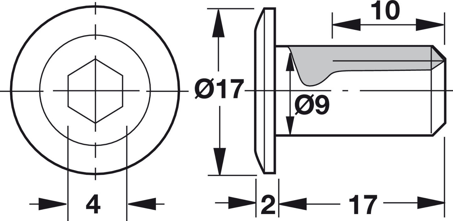 JCN Nut, 1/4-20