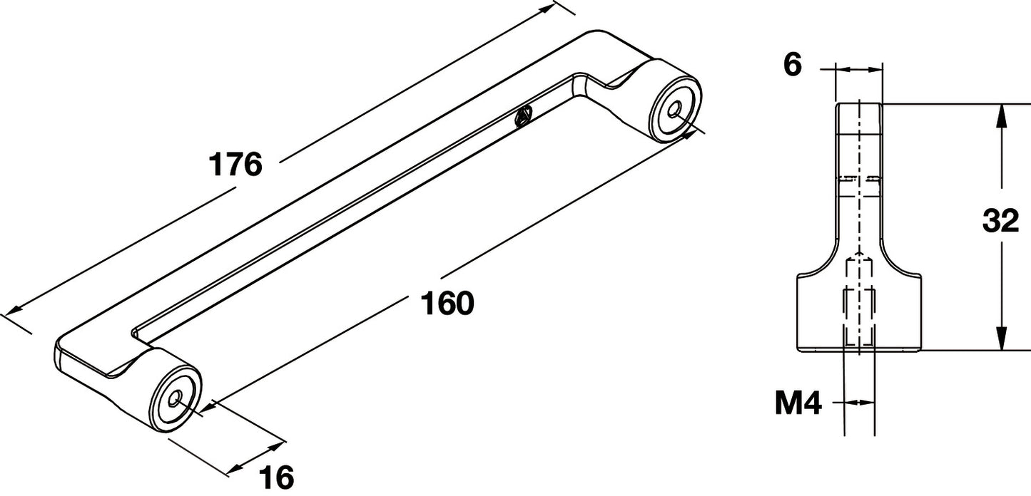 Handle, Zinc
