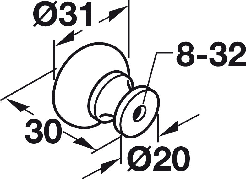 Knob, Zinc
