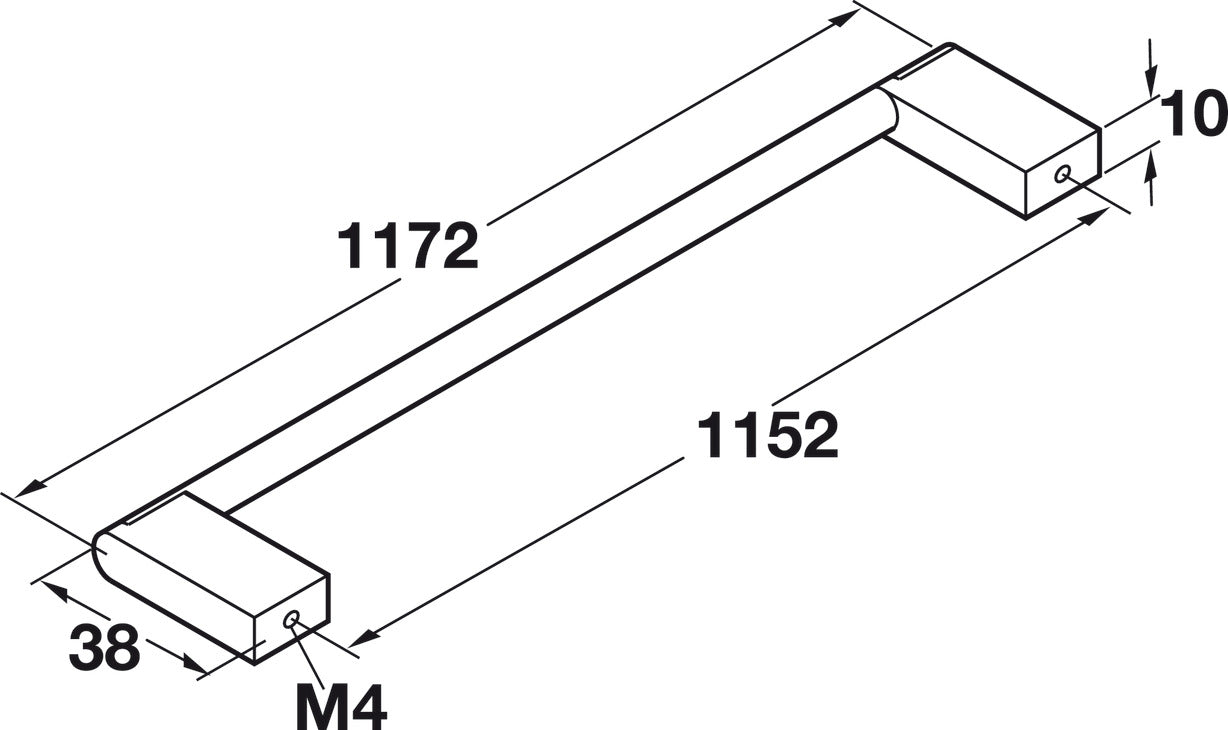 Handle, Stainless Steel, Stainless Steel & Zinc