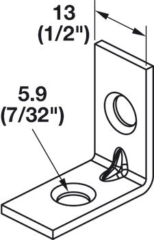 Angle Bracket, Steel, for Plastic Brackets