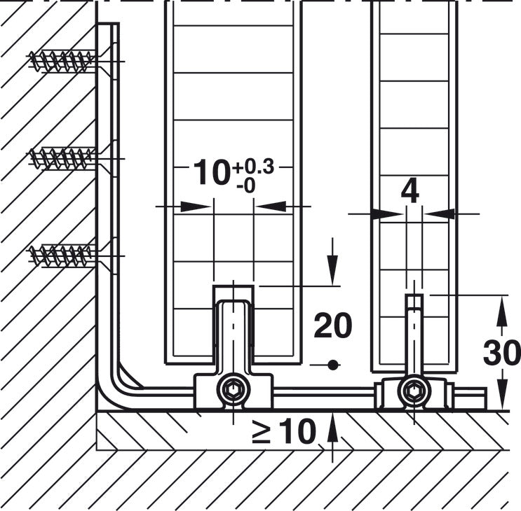 Floor Guide, Double Element