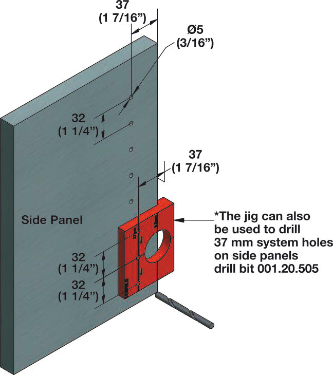 Brad Point Drill Bit, HSS, with Hexagonal Shank 1/4"