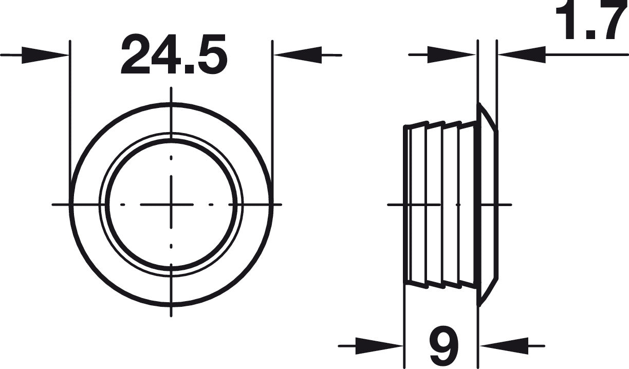 Rosette, for Push-Button Lock Knob