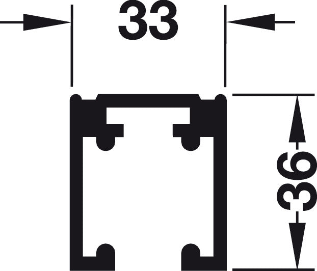 Single Upper Track, Pre-Drilled