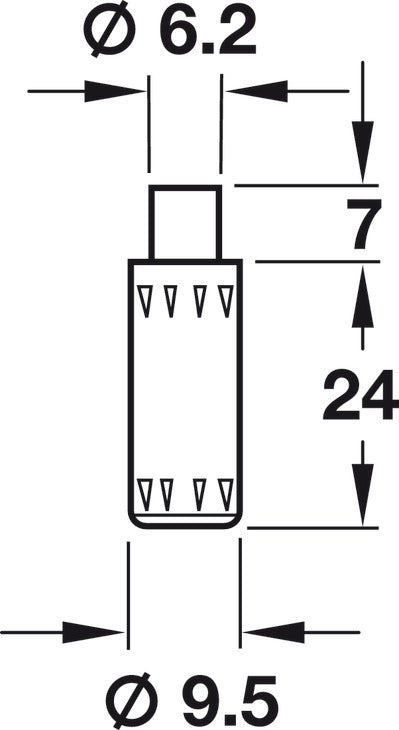 Guide Bolt, with Spring Loaded Pin