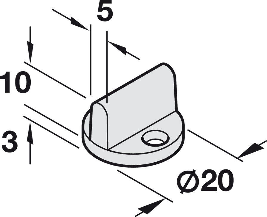 Lower Guide, For One Door