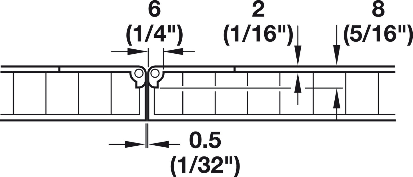 Self-Supporting Hinge, for Folding and Sewing Machine Tables