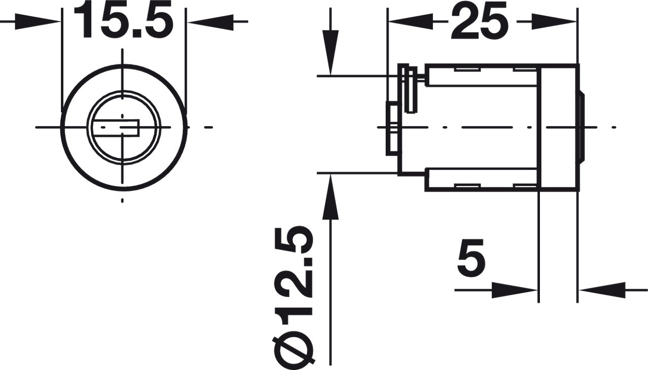 STW Pin-Tumbler Cylinder Removable Core, Keyed Alike