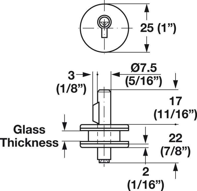 Sliding Door Lock, for Glass Panels