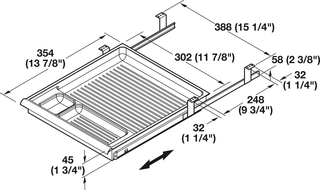 Pencil Drawer, 3 Compartments