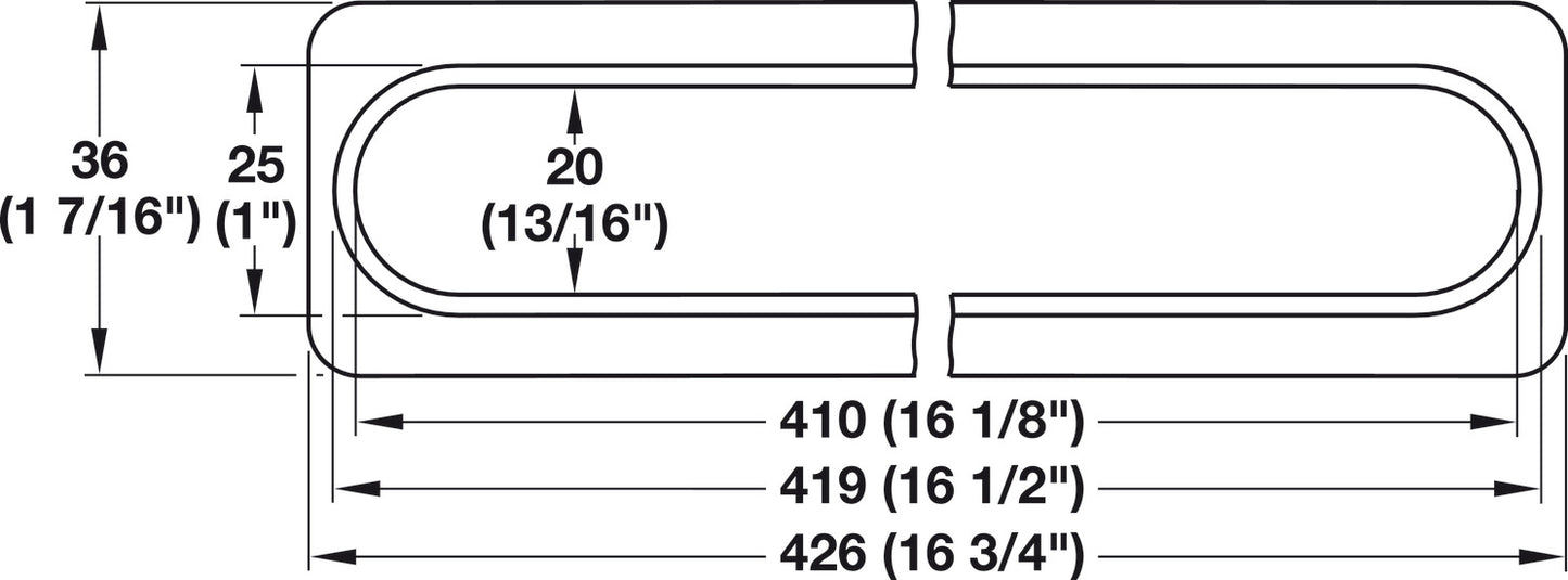 Paper Guide, 426 x 36 mm