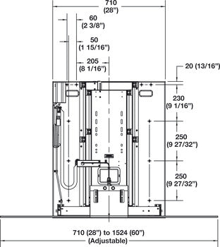 Accuride Motorized TV Lift, For TVs up to 50", 120 lbs.