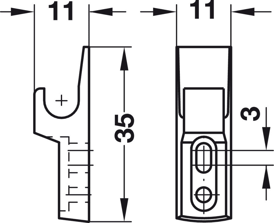 Mini-Latch Automatic Spring Catch, Mini-Latch, for screw fixing, catch