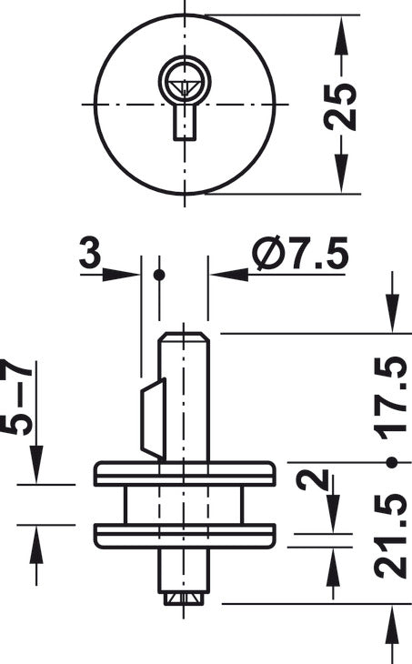 Sliding Door Lock, for Glass Panels