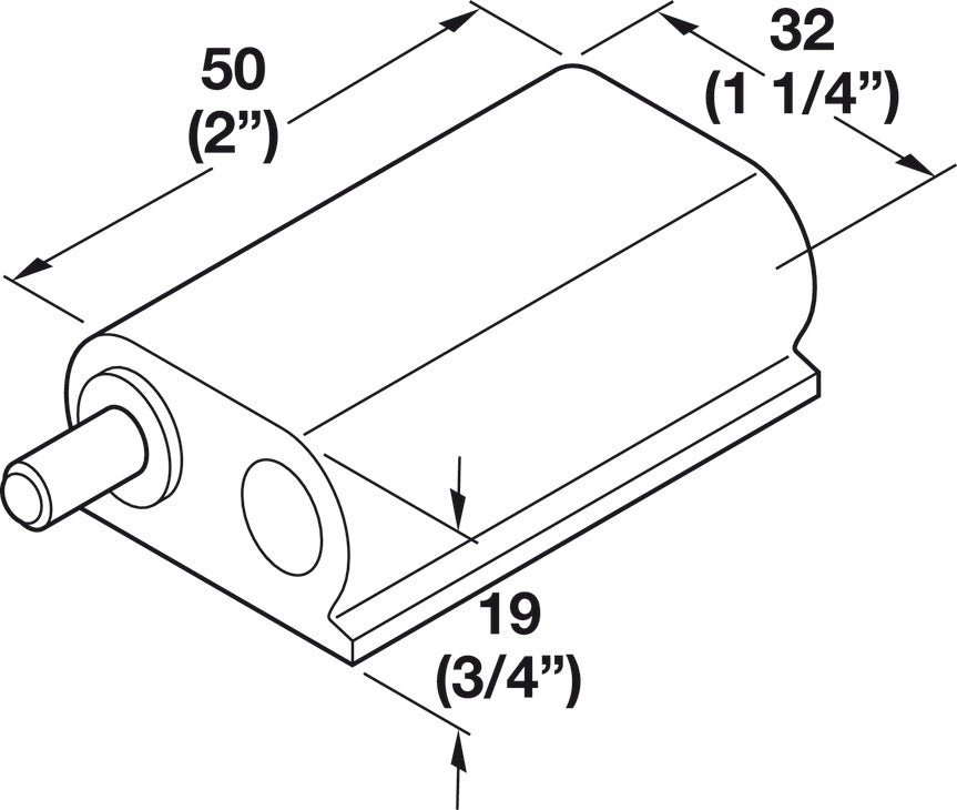 Soft-Close Magnetic Catch, for Single Doors