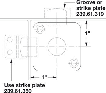 Deadbolt Lock, for Double Doors, with Straight Bolts